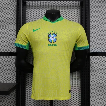 Футболка Brazil Home 24/25 Top yellow