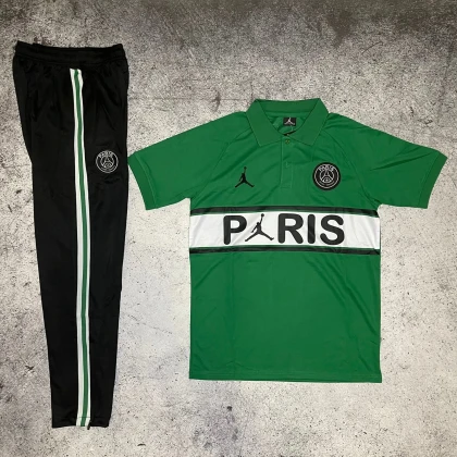 Костюм поло PSG J logo green/black