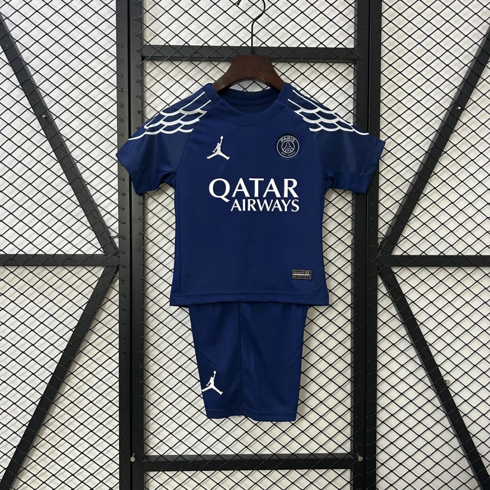 Детская футбольная форма PSG Third 24/25 navy/white #1