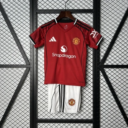 Детская футбольная форма Man United Home 25/26 red