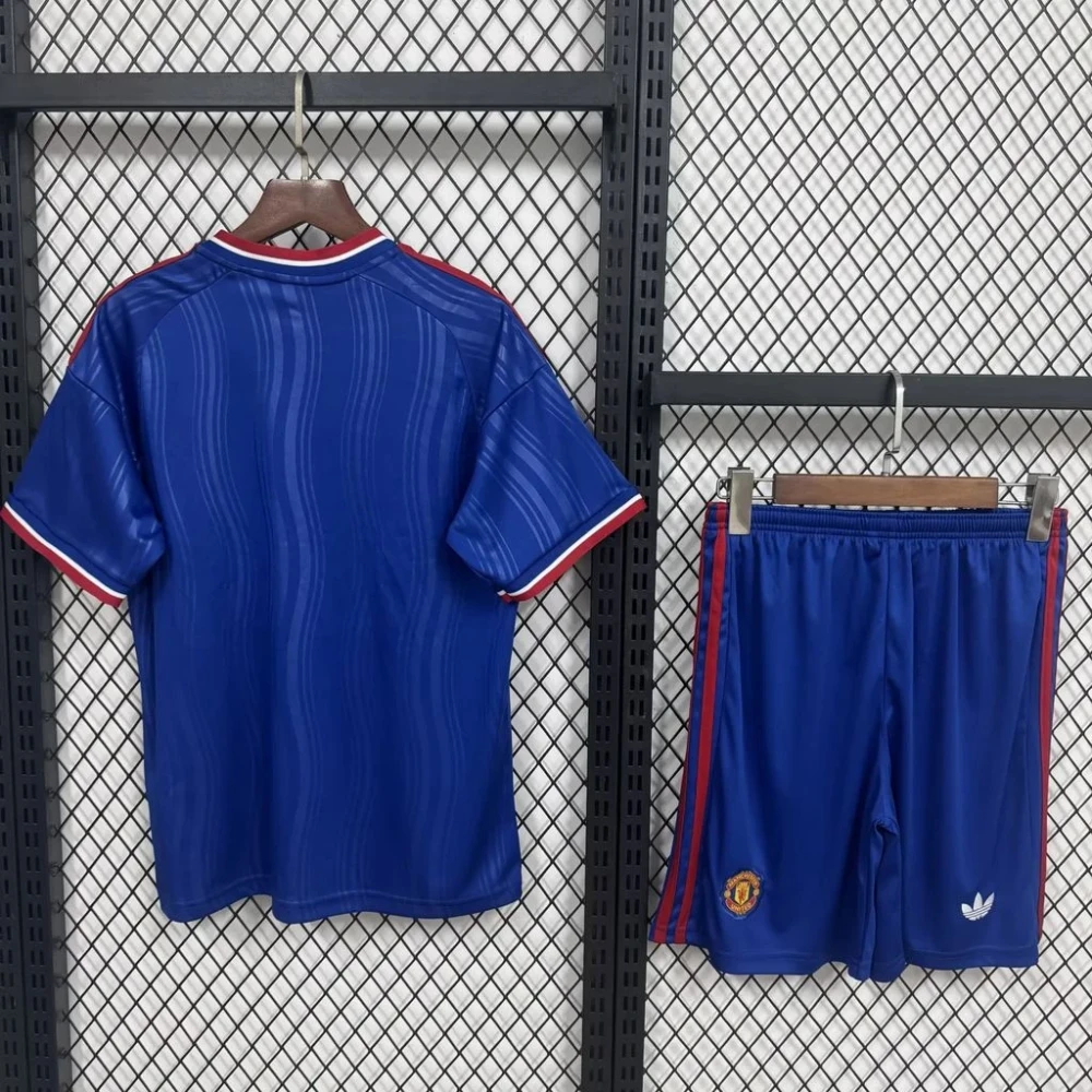 Детская футбольная форма Man United Away 26/27 blue #2