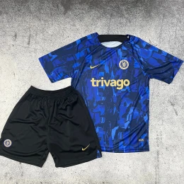 Футбольная форма Chelsea Pre Match 23/24 blue/black #1