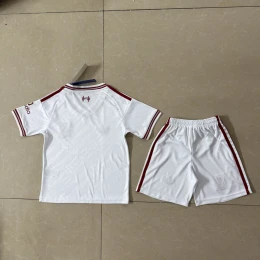 Детская футбольная форма Liverpool Away 26/27 white/red #3