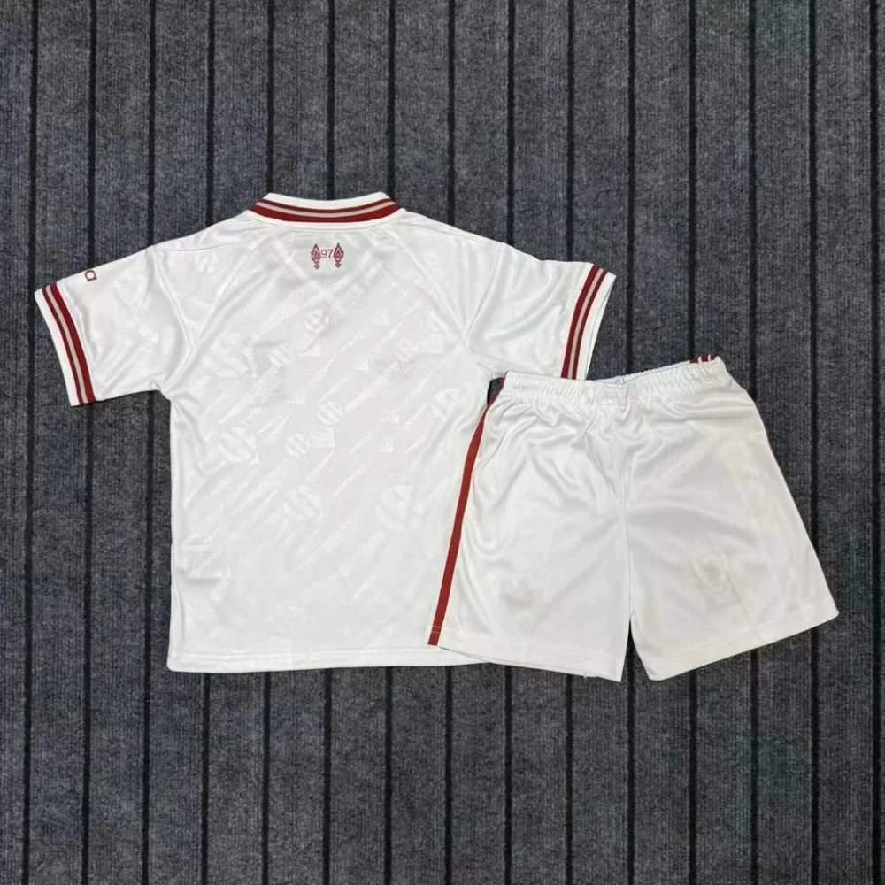 Детская футбольная форма Liverpool Away 26/27 white/red #2