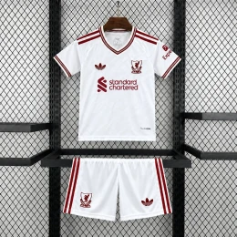 Детская футбольная форма Liverpool Away 26/27 white/red #1