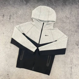 Костюм Nike x Nocta Tech Fleece zip logo grey/black #2