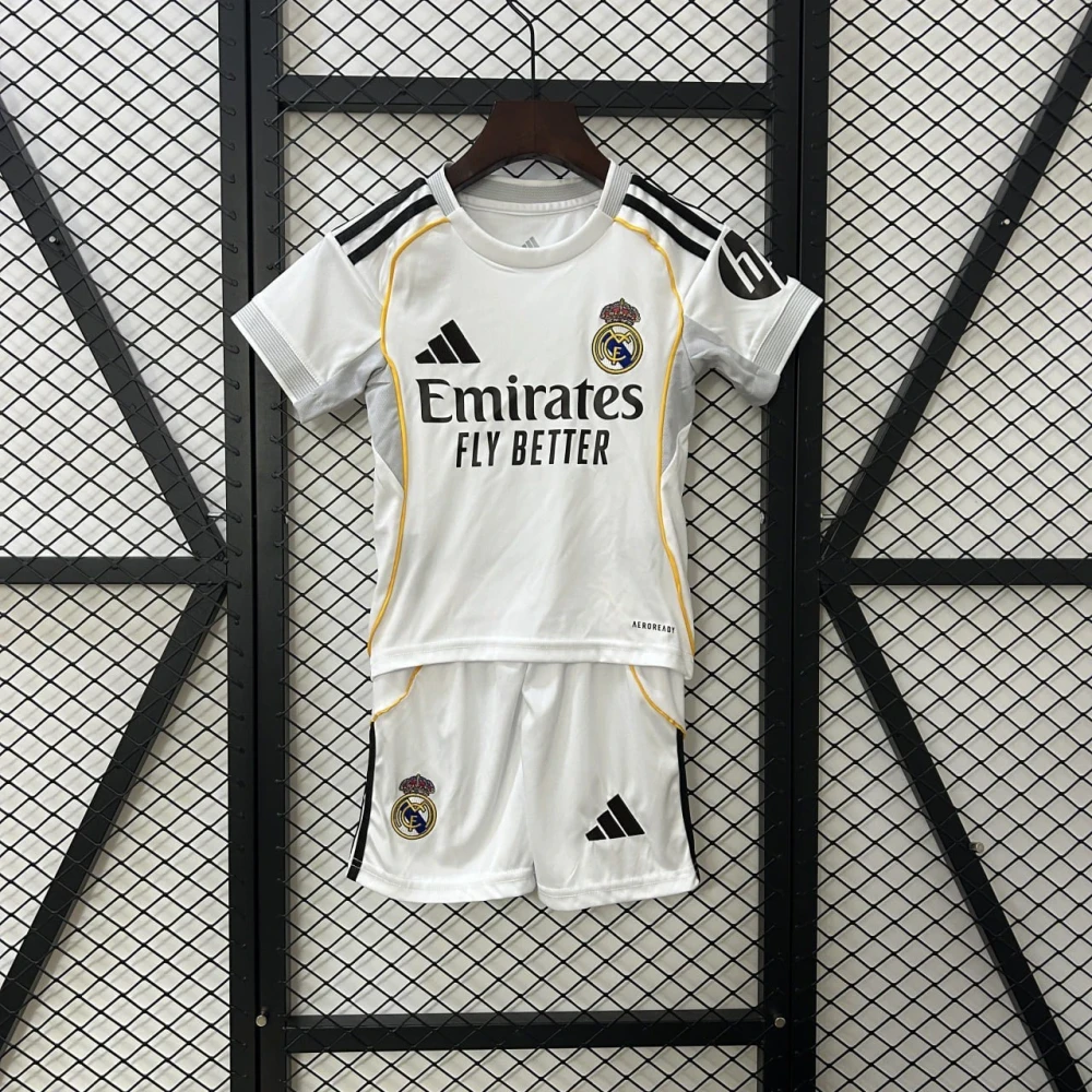 Детская футбольная форма Real Madrid Home 25/26 white #1
