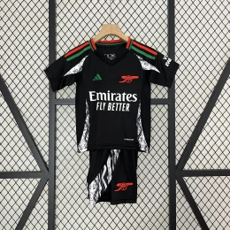 Детская футбольная форма Arsenal Away 24/25 black #1