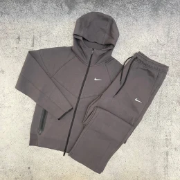 Костюм Nike x Nocta Tech Fleece zip logo dark grey #2