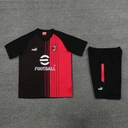 Футбольная форма Milan Training black/red #1