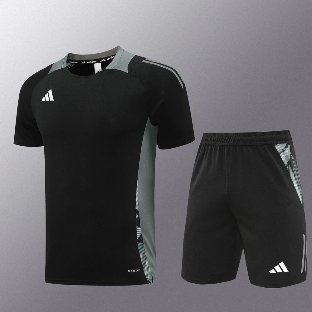 Футбольная форма Adidas black/grey #1