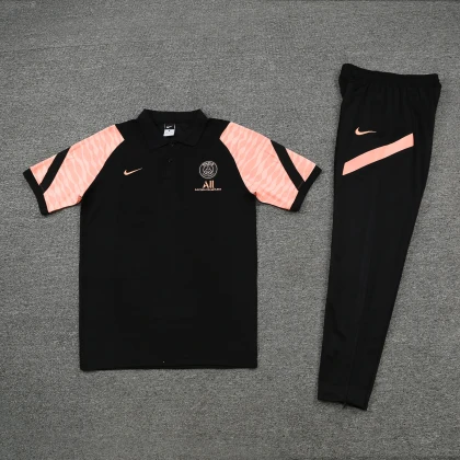 Костюм поло PSG black/pink