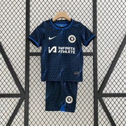 Детская футбольная форма Chelsea Away 24/25 navy #1