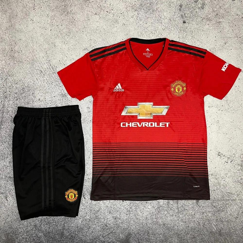 Футбольная форма Manchester United Home 18/19 red/black #1