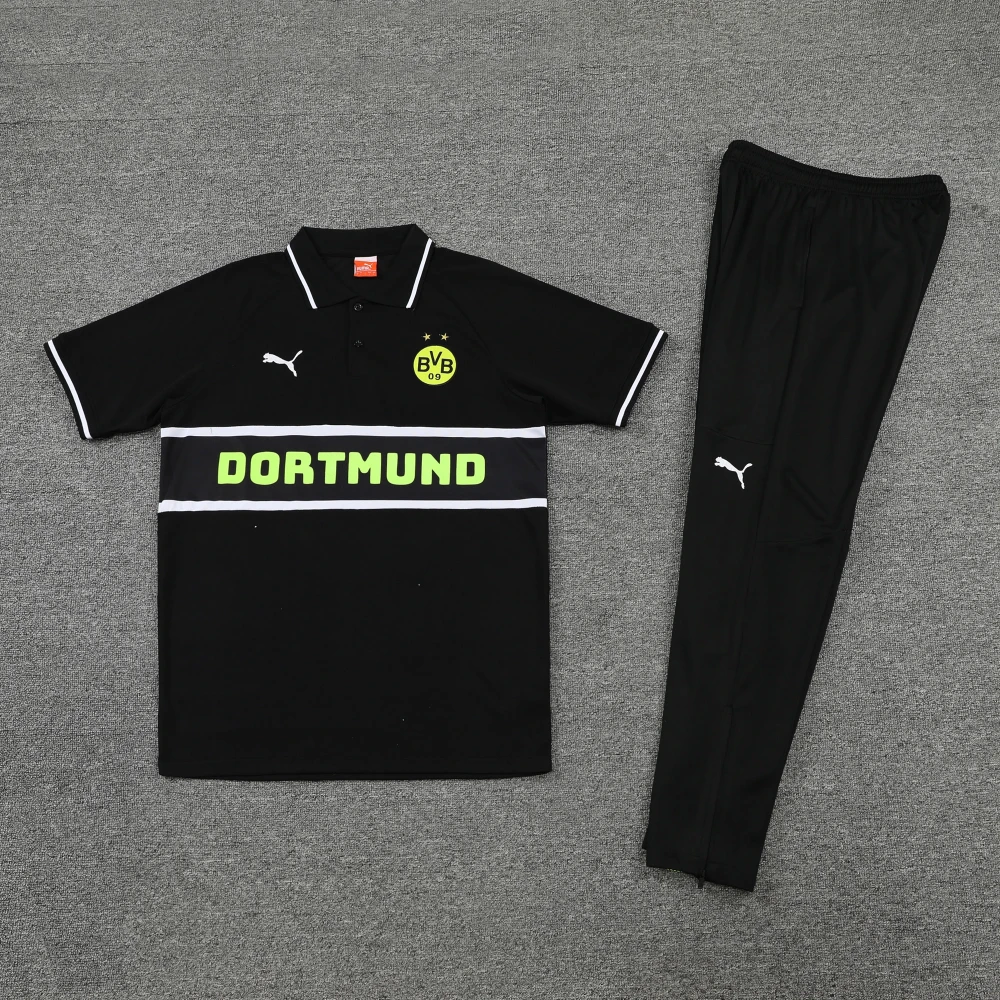 Костюм поло Borussia logo black/volt #1