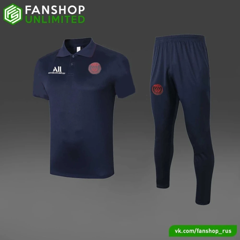 Костюм поло PSG navy #1