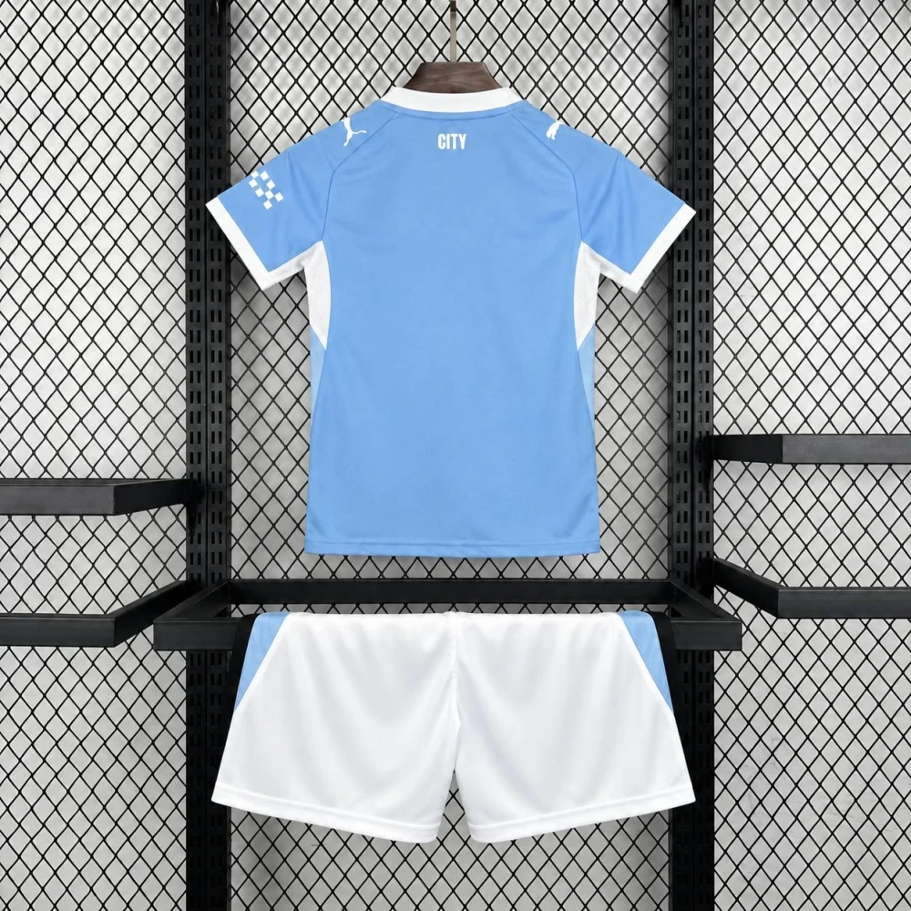 Детская футбольная форма Man City Home 26/27 blue #4