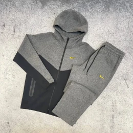 Костюм Nike x Nocta Tech Fleece zip logo dark grey/black #1