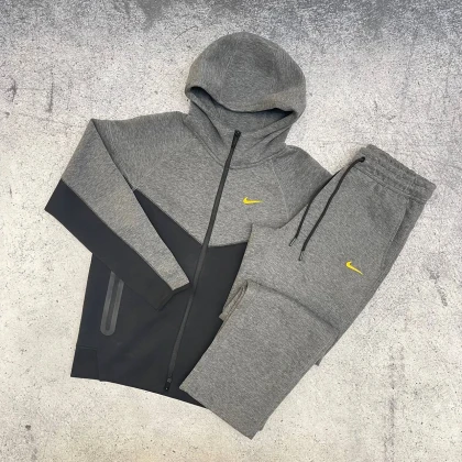 Костюм Nike x Nocta Tech Fleece zip logo dark grey/black