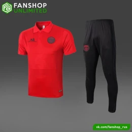 Костюм поло PSG red/black #1