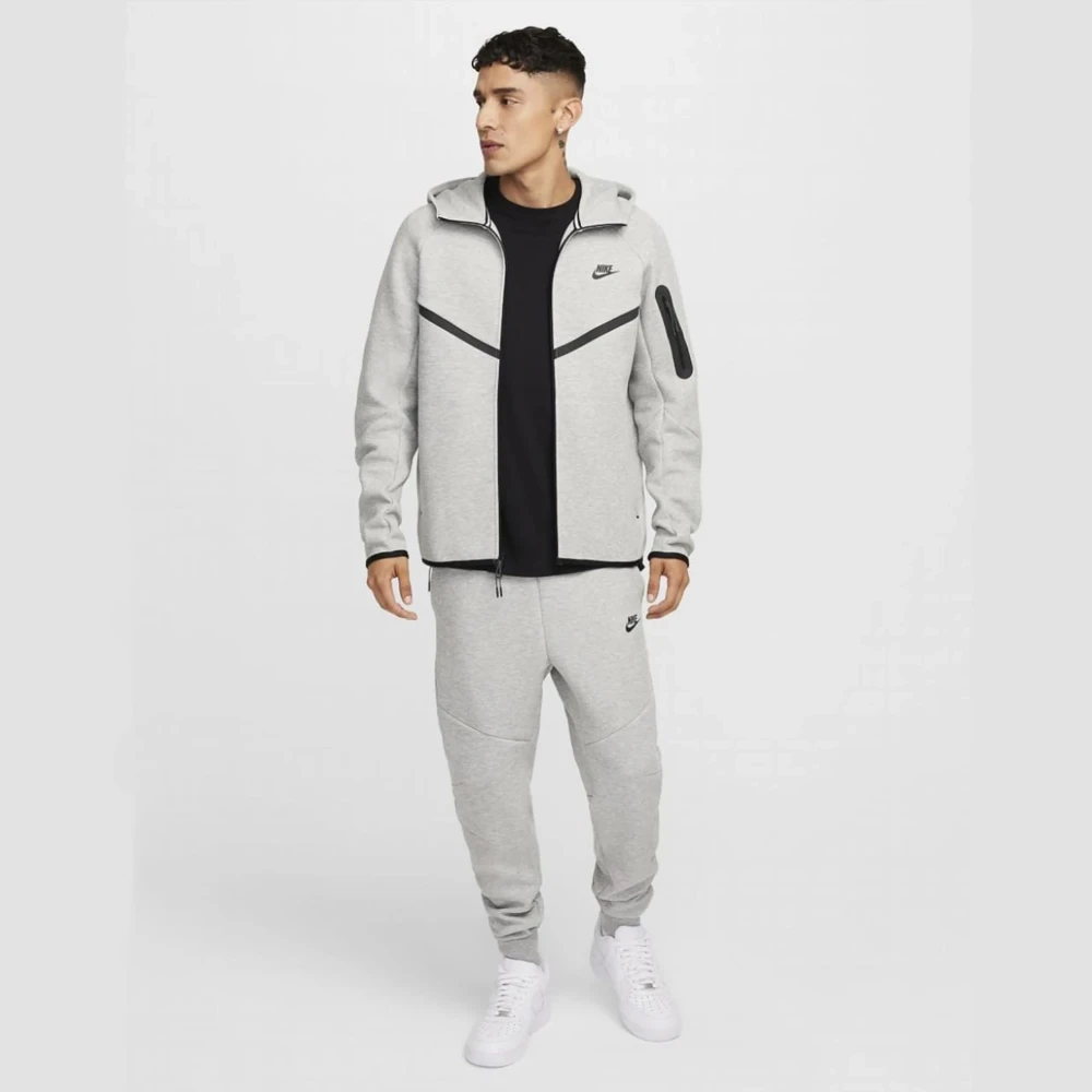 Костюм Nike Tech Fleece zip logo grey #1