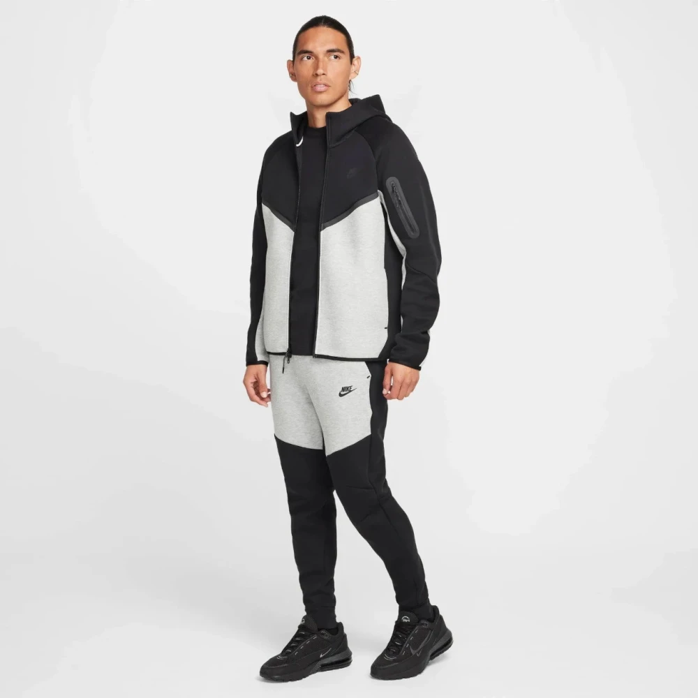 Костюм Nike Tech Fleece zip logo black/grey #1