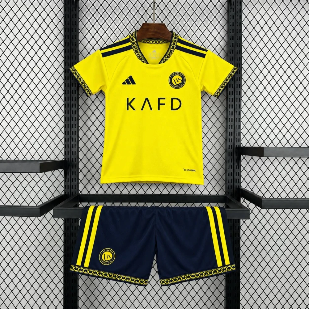 Детская футбольная форма Al Nassr Home 26/27 yellow #1