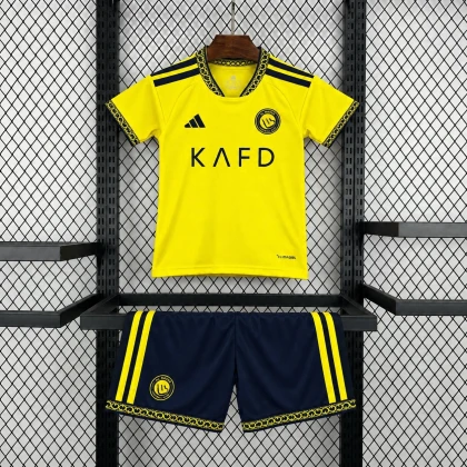 Детская футбольная форма Al Nassr Home 26/27 yellow