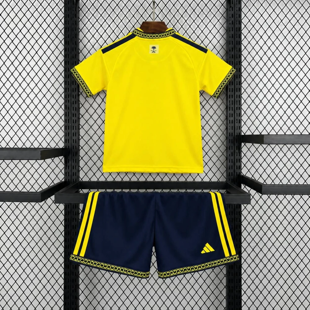 Детская футбольная форма Al Nassr Home 26/27 yellow #4