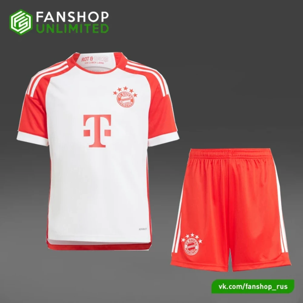Футбольная форма Bayern Munich Home 23/24 white/red #1