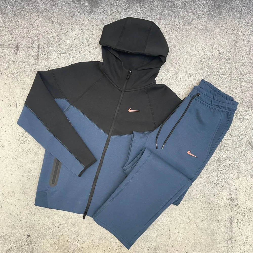 Костюм Nike x Nocta Tech Fleece zip logo navy/black #1