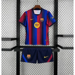 Детская футбольная форма Barcelona Home 26/27 red/blue #1