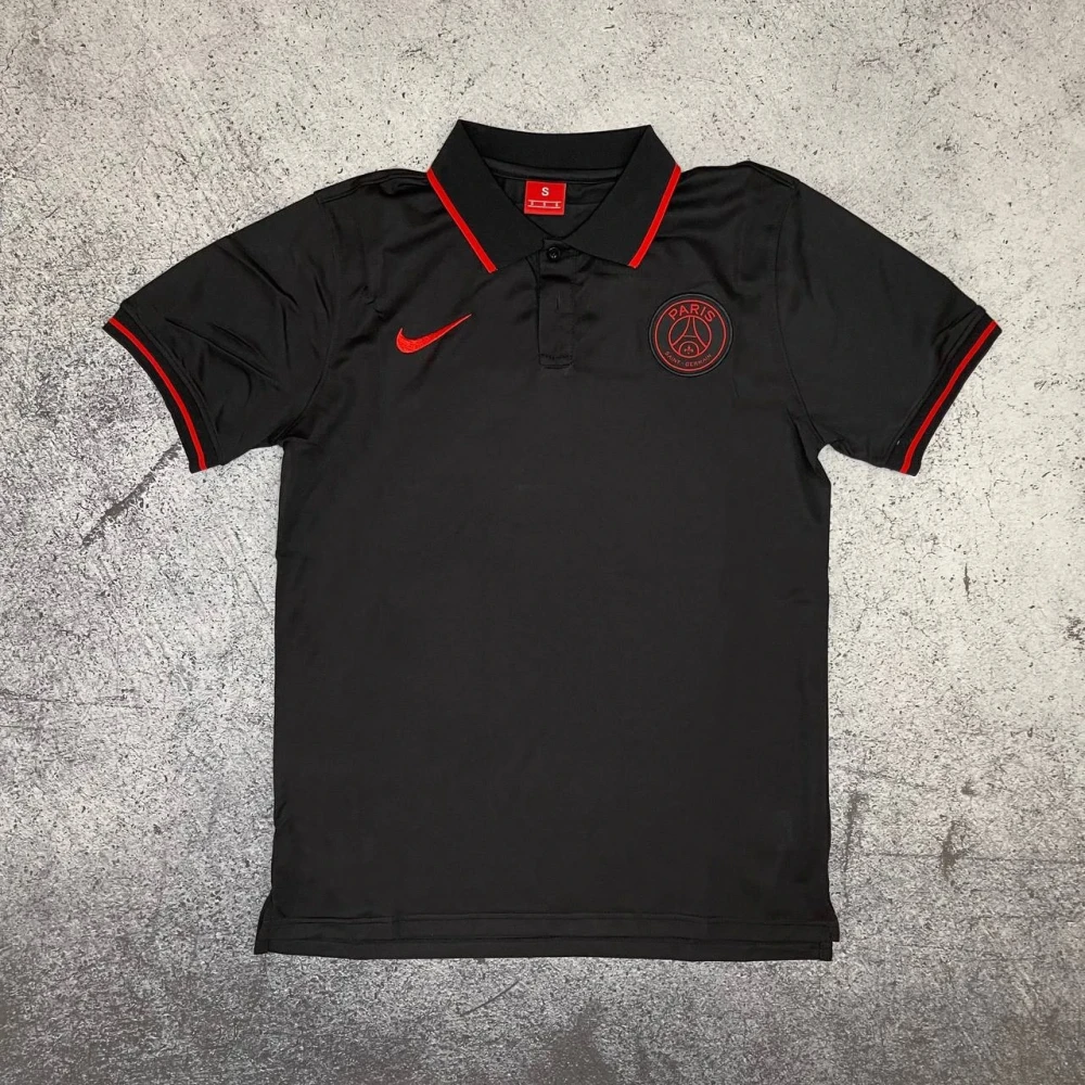 Футболка поло PSG black #1