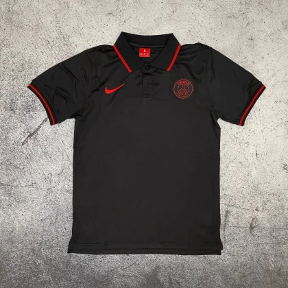 Футболка поло PSG black