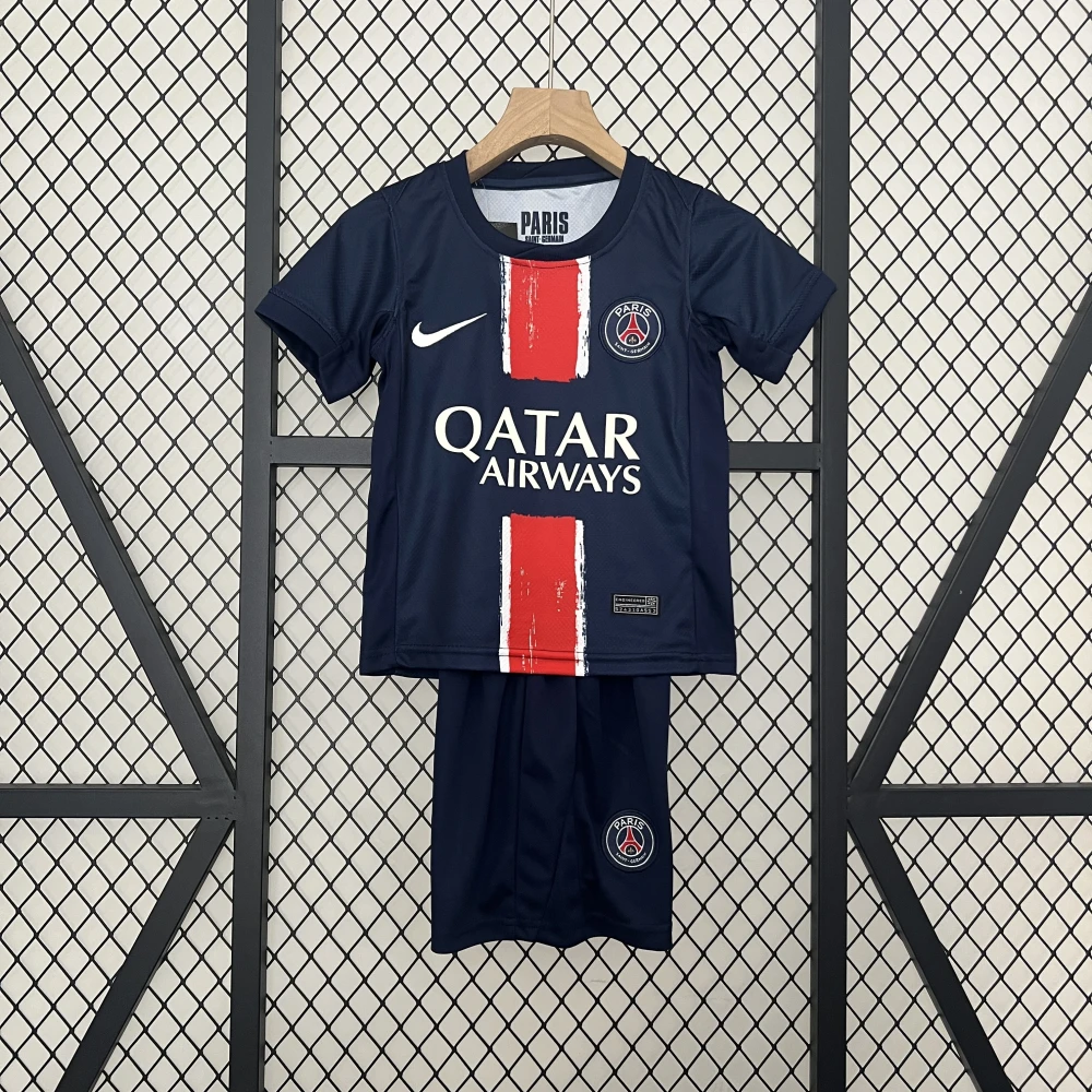 Детская футбольная форма PSG Home 24/25 navy/red #1