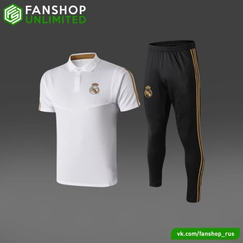 Костюм поло Real Madrid white/black #1