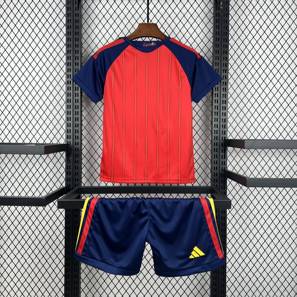 Детская футбольная форма Spain Home 26/27 red #2