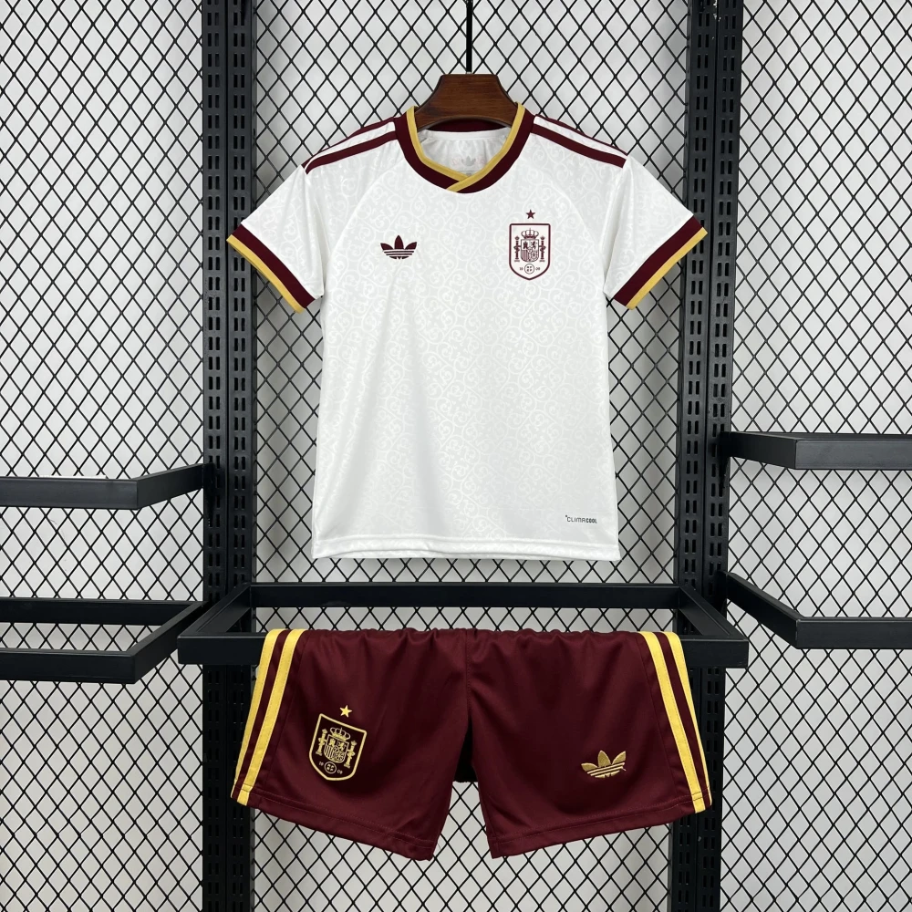 Детская футбольная форма Spain Away 26/27 white/red #1