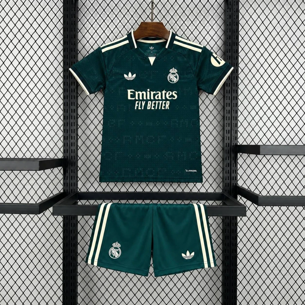 Детская футбольная форма Real Madrid Away 26/27 dark green #1