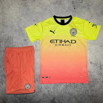 Футбольная форма Man City Third 19/20 yellow/orange