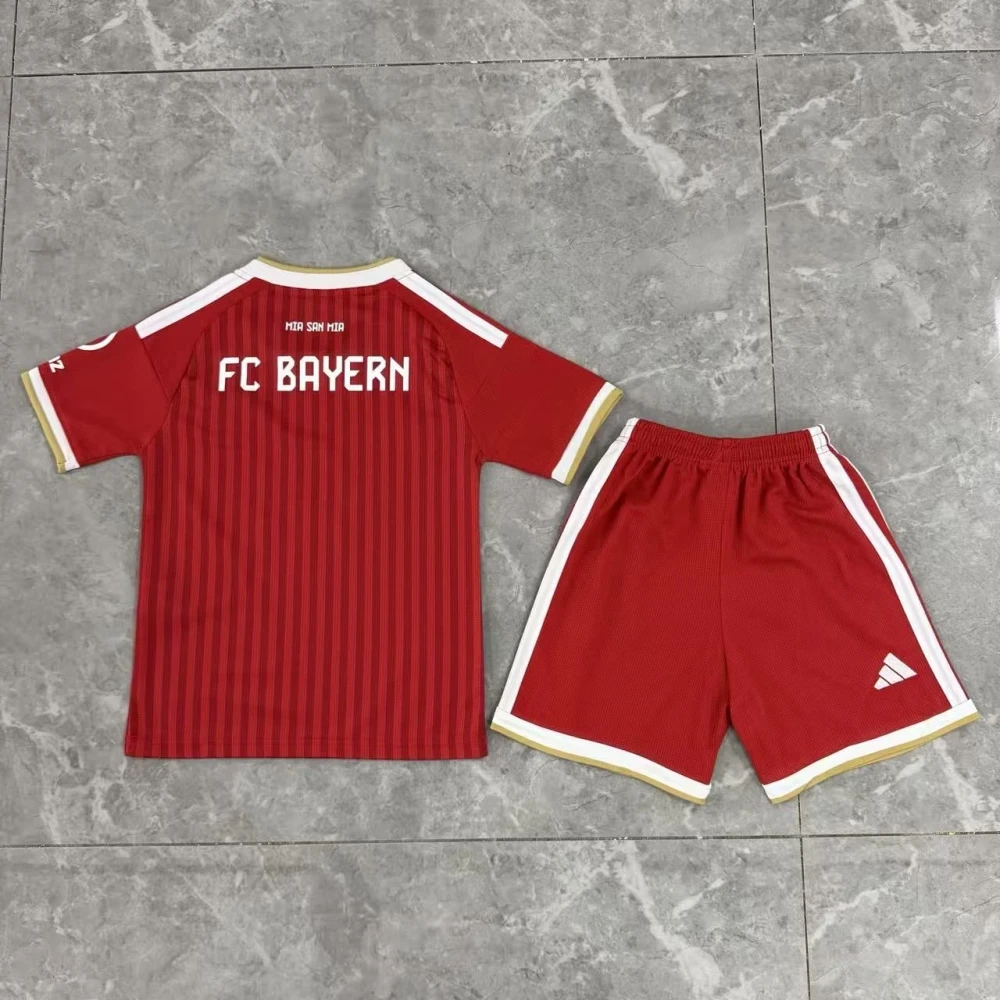 Детская футбольная форма Bayern Munich 26/27 red #3